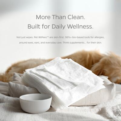 Pet WiPees Antiseptic Dog & Cat Grooming Wipes, 100 count