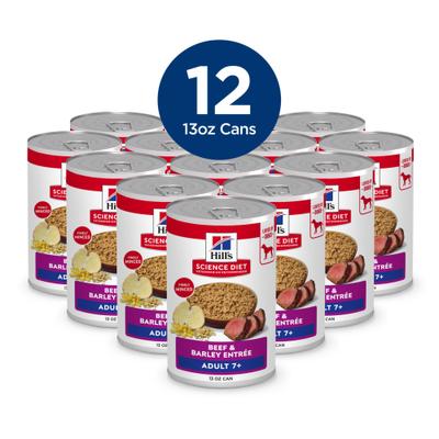 Bundle: Variety Pack - Hill's Science Diet Chicken & Barley Entree Canned Dog Food, Beef & Barley & Beef & Vegetables Flavors
