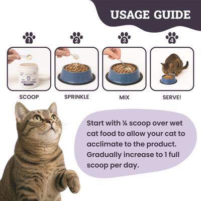 Digestive Probiotic & Prebiotic Blend Powder Supplement for Cats, 3.8-oz jar