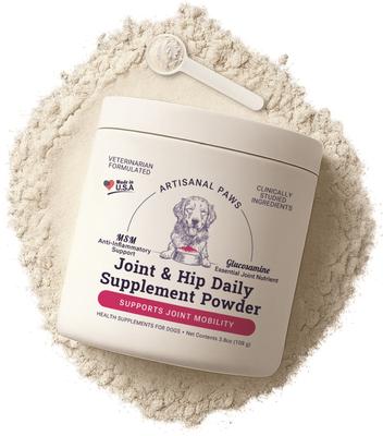 Joint & Hip Daily Powder Supplement for Dogs, 3.8-oz jar