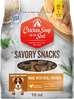 Savory Snacks Chicken Dog Treats, 16-oz bag