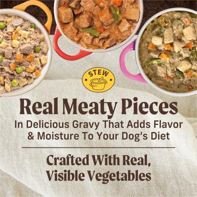 Favorites Variety Pack Adult Grain-Free Turkey Chicken & Beef Wet Dog Food, 12.7-oz can, case of 12