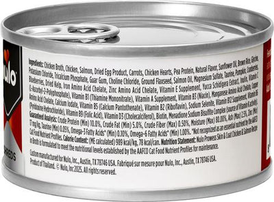 Prowess Skin & Coat Chicken & Salmon Shreds in Broth Adult Wet Cat Food, 2.8-oz can, case of 4