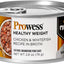 Prowess Healthy Weight Chicken & Whitefish Shreds in Broth Adult Wet Cat Food, 2.8-oz can, case of 12