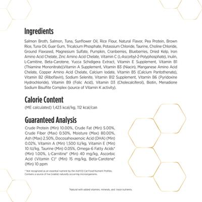 Prowess Mature 12+ Salmon & Tuna Pate in Broth Senior Wet Cat Food, 2.8-oz can, case of 4