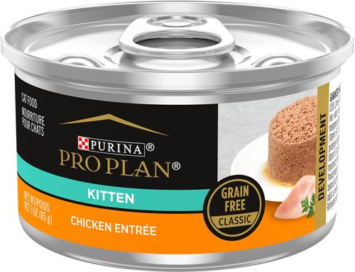 Classic Chicken Grain-Free Kitten Entree Canned Cat Food, 3-oz, case of 24