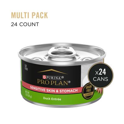 Focus Sensitive Skin & Stomach Classic Duck Grain-Free Entree Canned Cat Food, 3-oz, case of 24