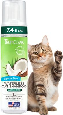 Dry No Rinse Waterless Dander Reducing Cat Shampoo, 7.4-fl oz bottle