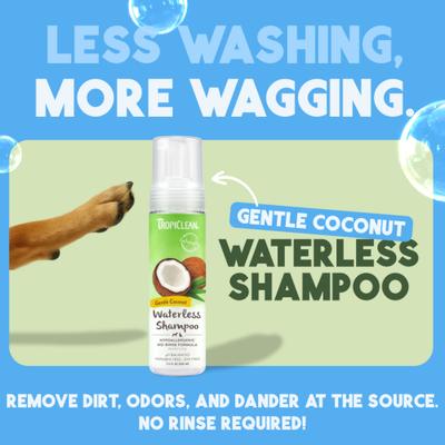 Dry No Rinse Waterless Hypo Allergenic Dog & Cat Shampoo, 7.4-fl oz bottle