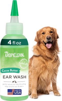 Alcohol Free Ear Wash for Dogs, 4-fl oz bottle