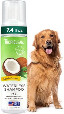 Dry No Rinse Waterless Hypo Allergenic Dog & Cat Shampoo, 7.4-fl oz bottle