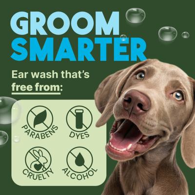Dual Action Ear Cleaner for Dogs, 4-fl oz bottle