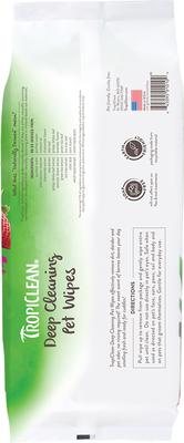 Toallitas limpiadoras profundas de bayas y coco para eliminar la suciedad y los olores de perros y gatos (100 unidades)