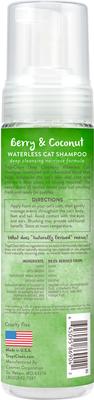 Dry No Rinse Waterless Deep Cleaning Cat Shampoo, Berry Fresh Scent, 7.4-fl oz bottle