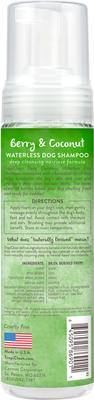 Dry No Rinse Waterless Deep Cleaning Dog Shampoo, Berry Fresh Scent, 7.4-fl oz bottle