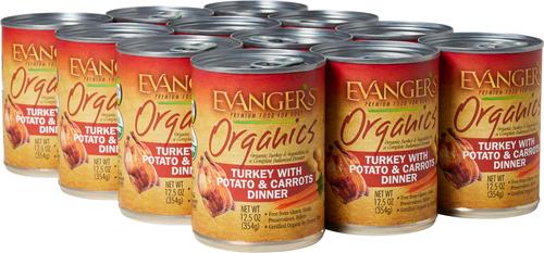 Organics Turkey with Potato & Carrots Dinner Grain-Free Canned Dog Food, 12.5-oz, case of 12