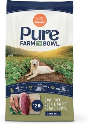 Pure Farm To Bowl Cage-Free Duck & Sweet Potato Recipe Dry Dog Food, 12-lb bag