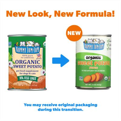 Pure Organic Sweet Potato Canned Dog & Cat Food Supplement, 15-oz, case of 12