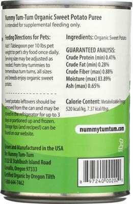Pure Organic Sweet Potato Canned Dog & Cat Food Supplement, 15-oz, case of 12