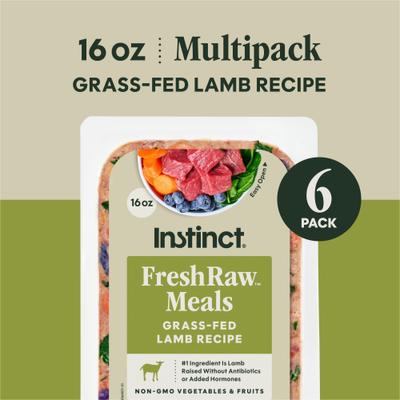 FreshRaw Meals Grain-Free Grass-Fed Lamb Recipe Dog Food, 16-oz, case of 6