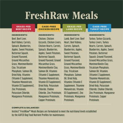 Comida para perros FreshRaw Meals Variety Pack, 8 oz, caja de 6