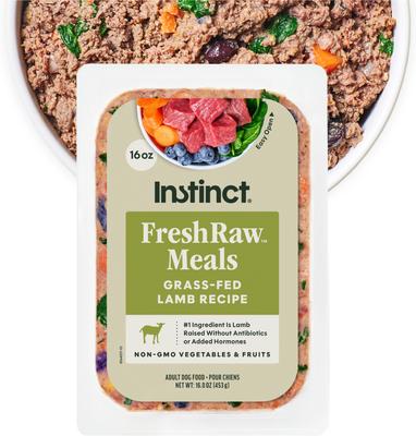 FreshRaw Meals Grain-Free Grass-Fed Lamb Recipe Dog Food, 16-oz, case of 6