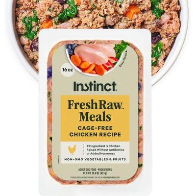 Alimento para perros FreshRaw Meals con receta de cordero alimentado con pasto y sin cereales, 16 oz, caja de 6
