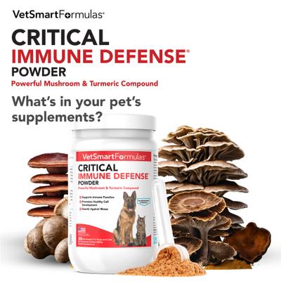 Mushroom & Turmeric Powder Critical Immune Defense for Dogs & Cats, 19-oz