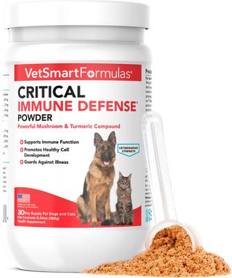 Mushroom & Turmeric Powder Critical Immune Defense for Dogs & Cats, 19-oz