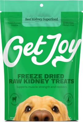 Bundle: Get Joy Superfood Beef Organ Freeze-Dried Dog Treats Variety Pack - Heart High Protein, Grain & Gluten-Free, 4-oz bag + Kidney High Protein, Grain & Gluten-Free, 4-oz bag + Liver High Protein, Grain & Gluten-Free, 4-oz bag