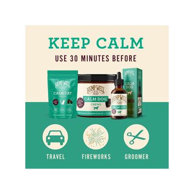 Calm Dog Oil Anxiety Relief Liquid Dog Supplement, 2-fl oz bottle