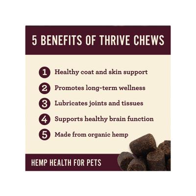 Hemp Thrive Soft Chew Dog Supplement, 8 count