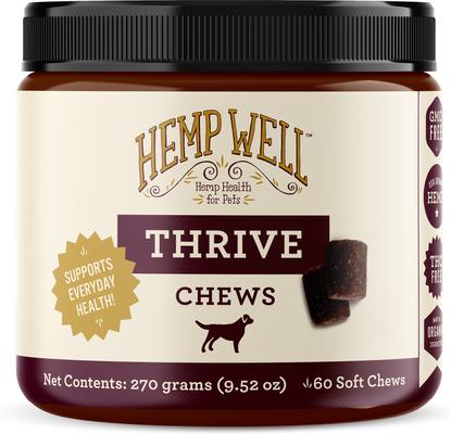 Hemp Thrive Soft Chew Dog Supplement, 8 count