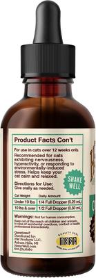 Calm Cat Anxiety Relief Liquid Cat Supplement, 2-fl oz bottle