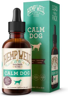 Calm Dog Oil Anxiety Relief Liquid Dog Supplement, 2-fl oz bottle