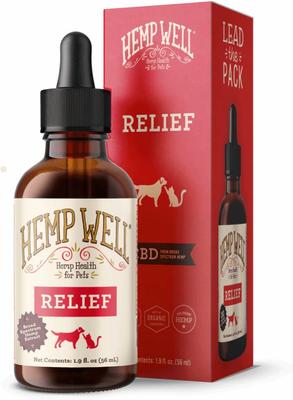 Relief Broad Spectrum Extract Oil Supplement for Dogs, 2-fl oz bottle