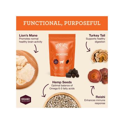 Immune Soft Chews Supplement for Dogs, 30 count