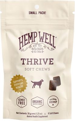 Hemp Thrive Soft Chew Dog Supplement, 8 count
