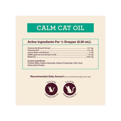 Calm Cat Anxiety Relief Liquid Cat Supplement, 2-fl oz bottle