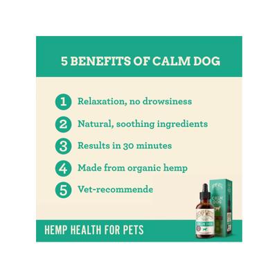 Calm Dog Oil Anxiety Relief Liquid Dog Supplement, 2-fl oz bottle