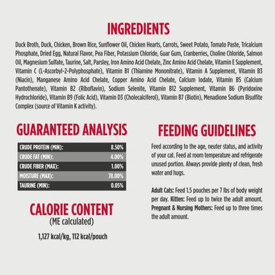 Gently Cooked Meals Duck & Chicken Wet Cat Food, 3.5-oz pouch, case of 24