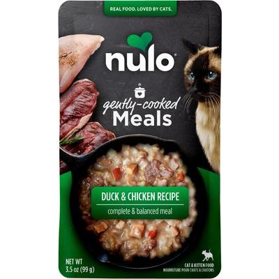 Nulo, Gently-Cooked Meals, alimento húmedo mínimamente procesado para gatos y gatitos, varios sabores, 99 g × 24 bolsas