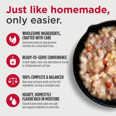 Gently Cooked Meals Salmon & Tuna Wet Cat Food, 3.5-oz pouch, case of 24