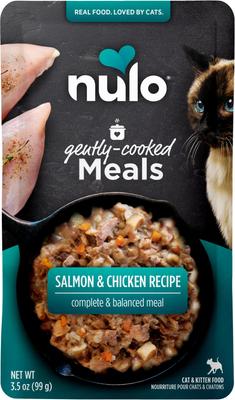 Gently Cooked Meals Salmon & Tuna Wet Cat Food, 3.5-oz pouch, case of 24