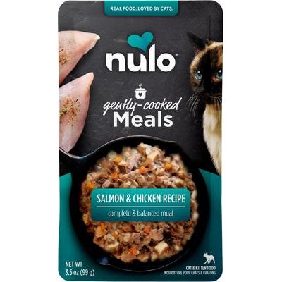 Nulo, Gently-Cooked Meals, alimento húmedo mínimamente procesado para gatos y gatitos, varios sabores, 99 g × 24 bolsas