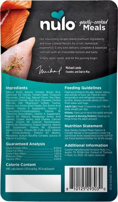 Gently Cooked Meals Salmon & Chicken Wet Cat Food, 3.5-oz pouch, case of 24