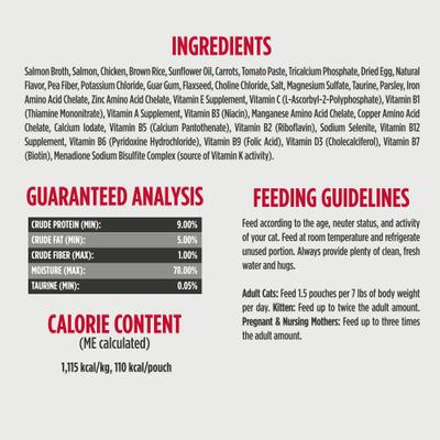 Gently Cooked Meals Salmon & Chicken Wet Cat Food, 3.5-oz pouch, case of 24