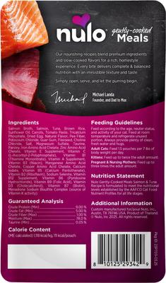 Gently Cooked Meals Salmon & Tuna Wet Cat Food, 3.5-oz pouch, case of 24