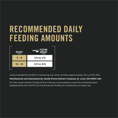 Adult Hairball Chicken & Rice Formula Dry Cat Food, 16-lb bag