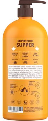 Omega Love+ Wild Alaskan Salmon Oil Skin Dog Supplement, 32-fl oz bottle